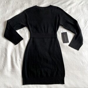 Olivaceous Knit Long Sleeve Cutout Dress Size Small